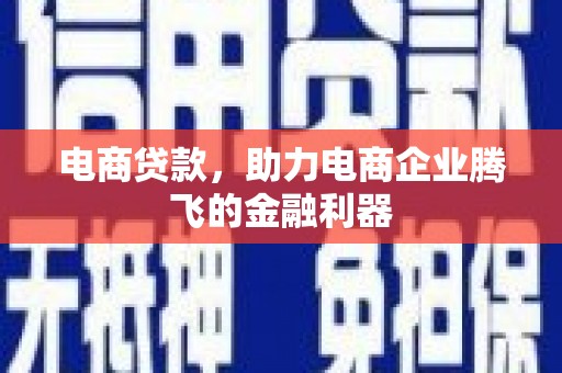 田寮电商贷款，助力电商企业腾飞的金融利器