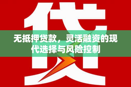 田寮无抵押贷款，灵活融资的现代选择与风险控制