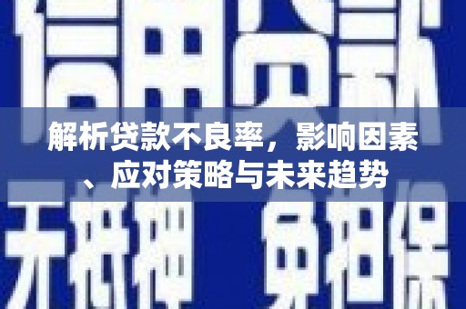 田寮解析贷款不良率，影响因素、应对策略与未来趋势
