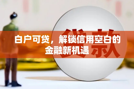 田寮白户可贷，解锁信用空白的金融新机遇