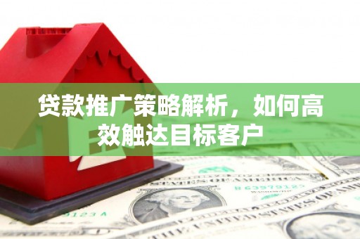 田寮贷款推广策略解析，如何高效触达目标客户