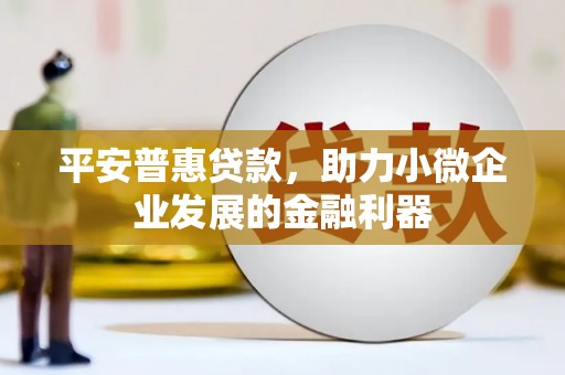 田寮平安普惠贷款，助力小微企业发展的金融利器