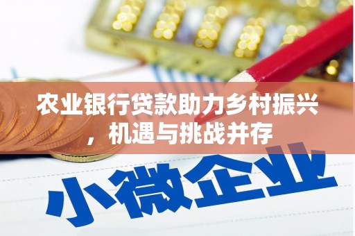 田寮农业银行贷款助力乡村振兴，机遇与挑战并存