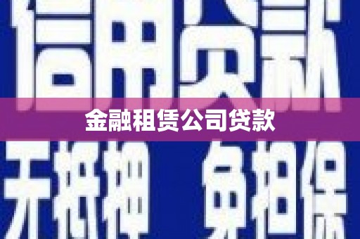 田寮金融租赁公司贷款