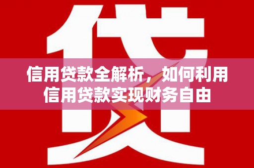 田寮信用贷款全解析，如何利用信用贷款实现财务自由